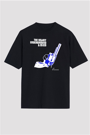 The Velvet Underground Siyah Unisex Oversize Tişört T-Shirt