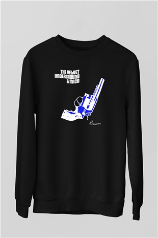 The Velvet Underground Siyah Unisex Sweatshirt