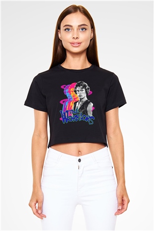 The Warriors Siyah   Crop Top Tişört