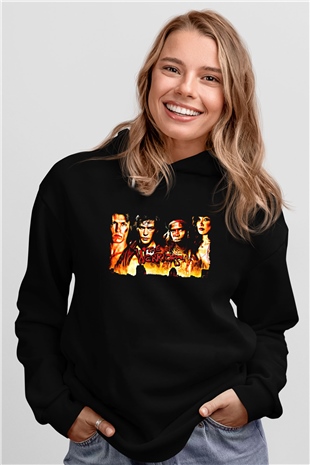 The Warriors Siyah Unisex Hoodie