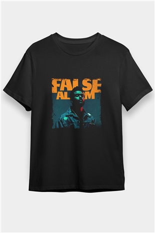 The Weeknd Baskılı Unisex Siyah Tişört