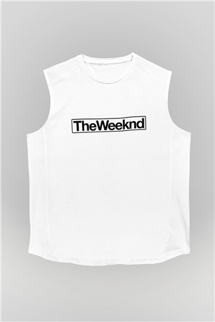 The Weeknd Beyaz Unisex Kolsuz Tişört