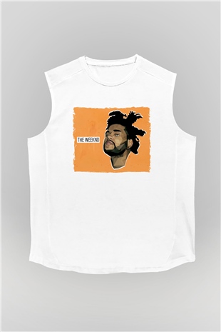 The Weeknd Beyaz Unisex Kolsuz Tişört