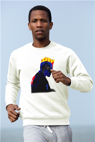 The Weeknd Beyaz Unisex Sweatshirt