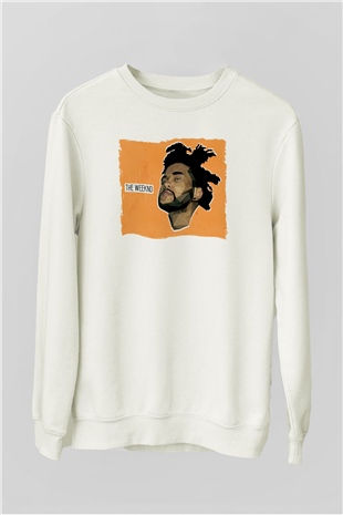 The Weeknd Beyaz Unisex Sweatshirt