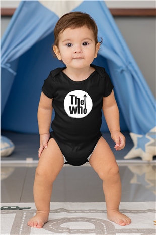 The Who Baskılı Siyah Bebek Body - Zıbın