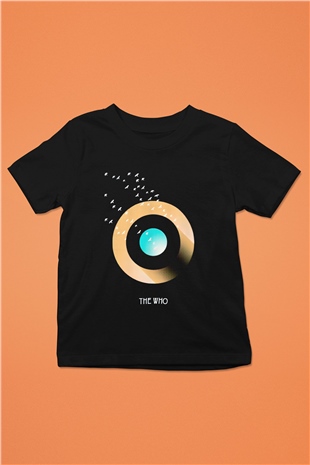 The Who Baskılı Siyah Unisex Çocuk Tişört