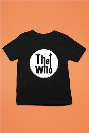 The Who Baskılı Siyah Unisex Çocuk Tişört