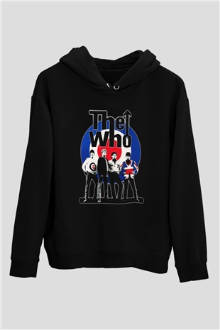 The Who Siyah Unisex Hoodie