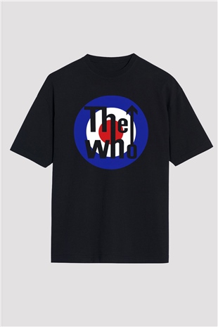 The Who Siyah Unisex Oversize Tişört T-Shirt