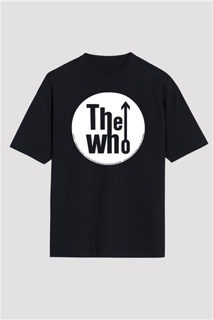 The Who Siyah Unisex Oversize Tişört T-Shirt