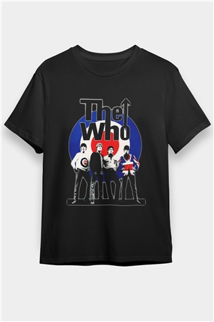 The Who Siyah Unisex Tişört T-Shirt - TişörtFabrikası