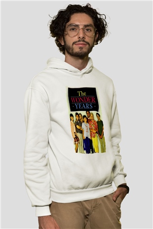 The Wonder Years Beyaz Unisex Hoodie