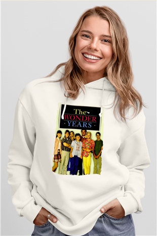The Wonder Years Beyaz Unisex Hoodie