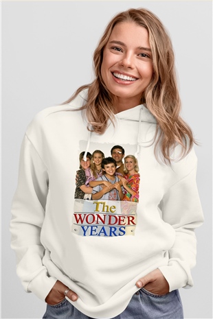 The Wonder Years Beyaz Unisex Hoodie