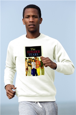 The Wonder Years Beyaz Unisex  Sweatshirt