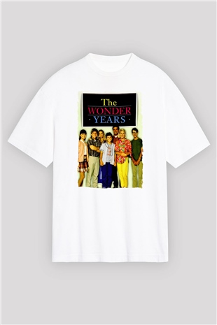 The Wonder Years Beyaz Oversize Tişört