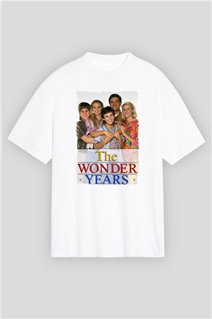 The Wonder Years Beyaz Oversize Tişört