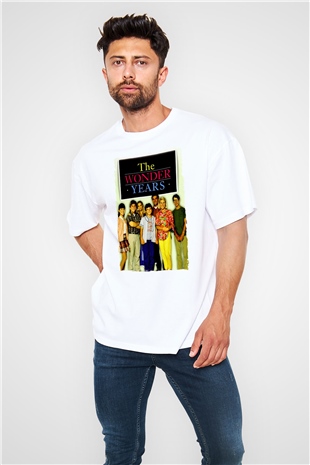 The Wonder Years Beyaz Oversize Tişört