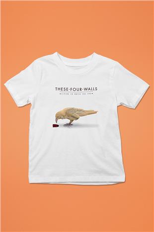 These Four Walls Baskılı Beyaz Unisex Beyaz Çocuk Tişört - Tshirt