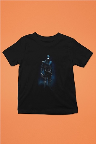 Thief Baskılı Siyah Unisex Çocuk Tişört