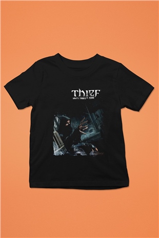 Thief Siyah Unisex Çocuk Tişört