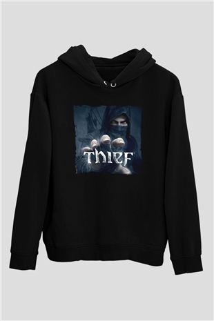 Thief Siyah Unisex Hoodie