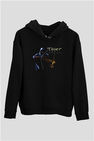 Thief Siyah Unisex Hoodie