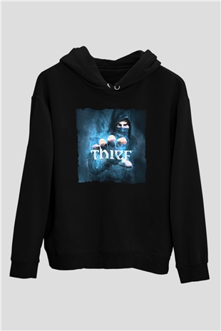 Thief Siyah Unisex Hoodie