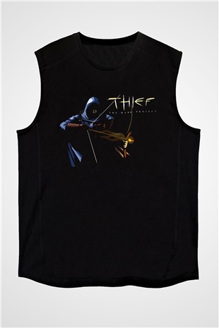 Thief Siyah Unisex Kolsuz Tişört