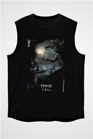 Thief Siyah Unisex Kolsuz Tişört