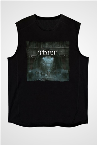 Thief Siyah Unisex Kolsuz Tişört