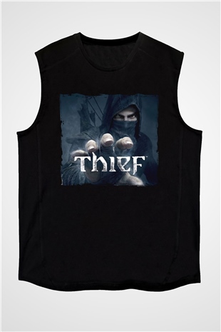 Thief Siyah Unisex Kolsuz Tişört