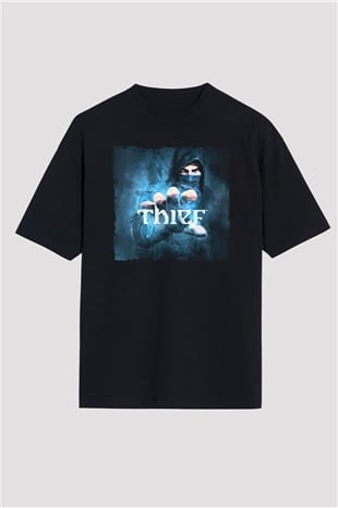 Thief Siyah Oversize Tişört Oversize T-shirt