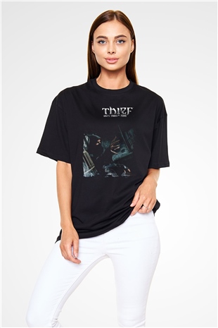 Thief Siyah Oversize Tişört Oversize T-shirt
