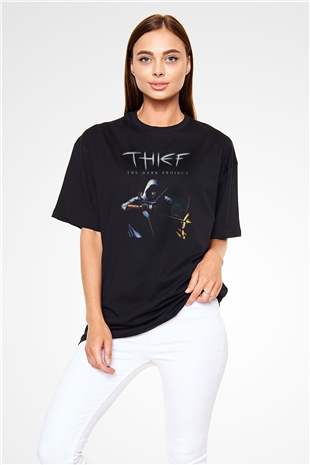 Thief Siyah Oversize Tişört Oversize T-shirt