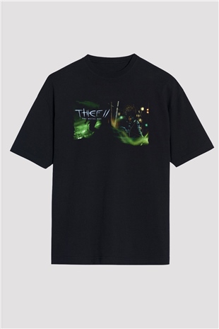 Thief Siyah Oversize Tişört Oversize T-shirt