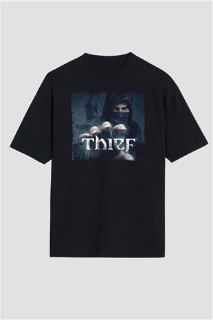 Thief Siyah Oversize Tişört Oversize T-shirt