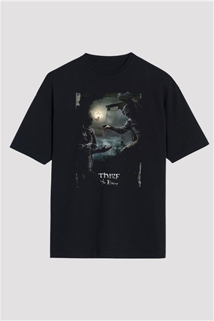 Thief Siyah Oversize Tişört Oversize T-shirt