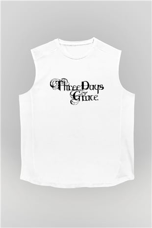 Three Days Grace Beyaz Unisex Kolsuz Tişört