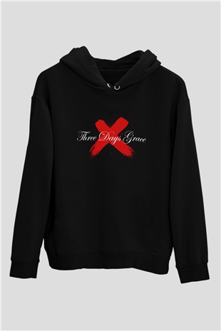 Three Days Grace Siyah Unisex Hoodie