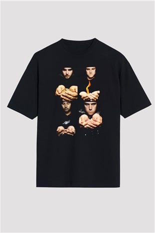 Thrice Siyah Unisex Oversize Tişört T-Shirt