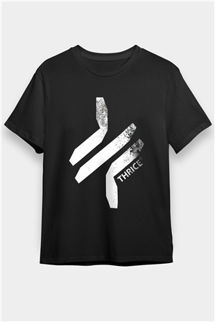Thrice Siyah Unisex Tişört T-Shirt - TişörtFabrikası