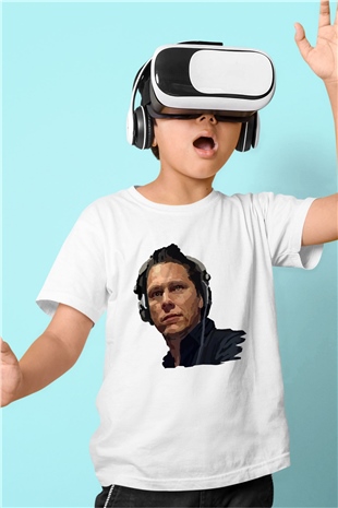 Tiesto Baskılı Beyaz Unisex Çocuk Tişört