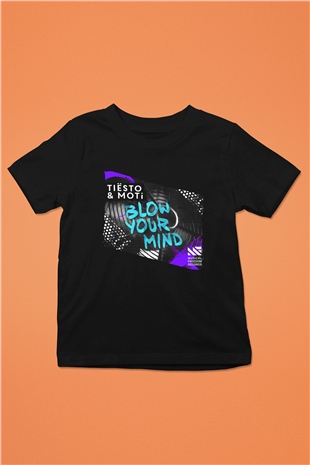 Tiesto Siyah Unisex Çocuk Tişört