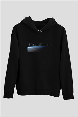 Tiesto Siyah Unisex Kapüşonlu Sweatshirt