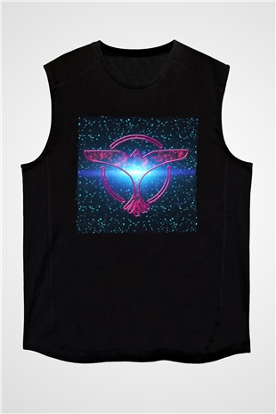 Tiesto Siyah Unisex Kolsuz Tişört