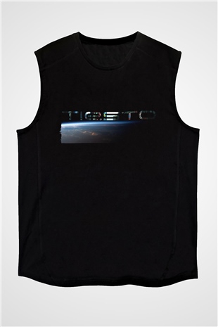 Tiesto Siyah Unisex Kolsuz Tişört