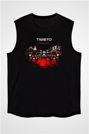 Tiesto Siyah Unisex Kolsuz Tişört