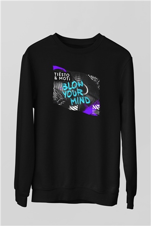 Tiesto Siyah Unisex Sweatshirt
